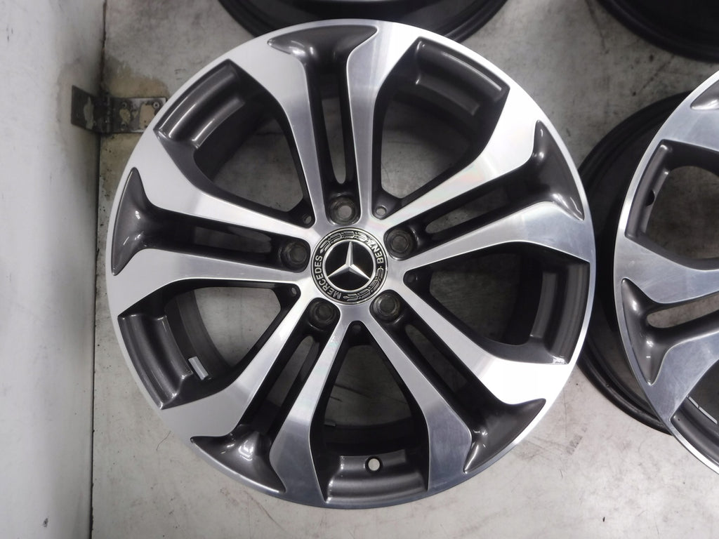 4x Alufelge 17 Zoll 7.5" 5x112 36ET A2534010600 Mercedes-Benz Cla Glc Gla FEL3875644255bk