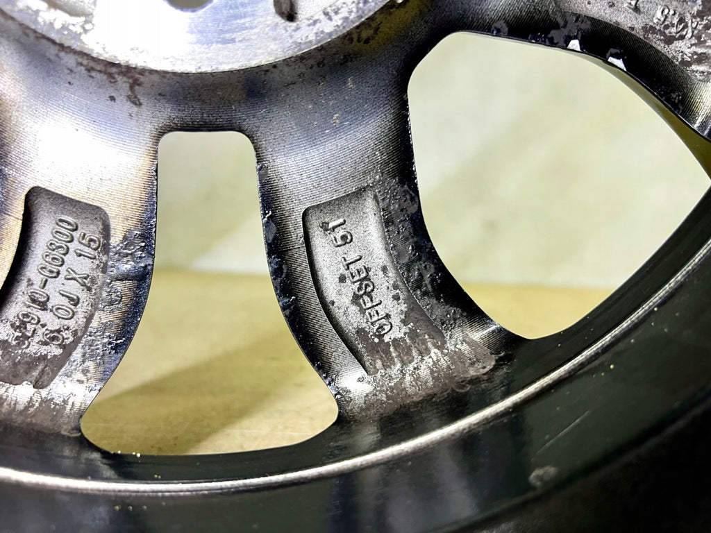 1x Alufelge 15 Zoll 6.0" 4x100 51ET Glanz 52910-G630 Kia Picanto Rim Wheel FEL8764683448ep