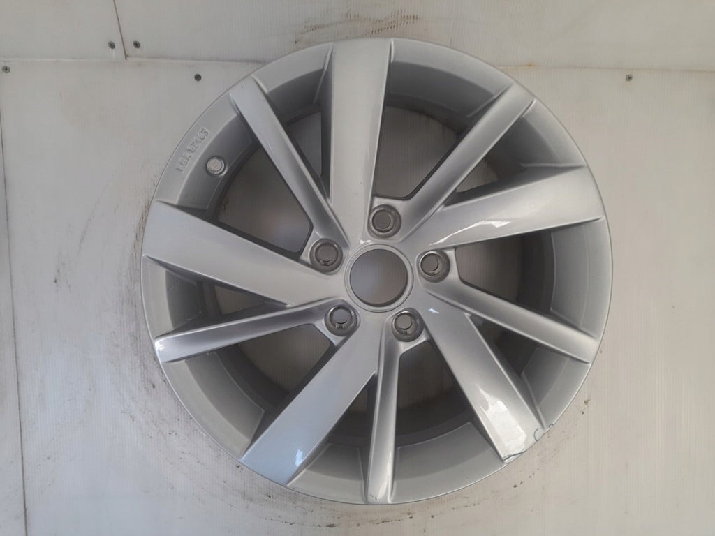 1x Alufelge 16 Zoll 6.5" 5x112 46ET Glanz Silber 5H0071496 VW Rim Wheel FEL4109116814ku