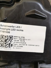 Load image into Gallery viewer, Frontscheinwerfer BMW F30 F31 7419633 Full LED Links Scheinwerfer Headlight SCH9849314972ay