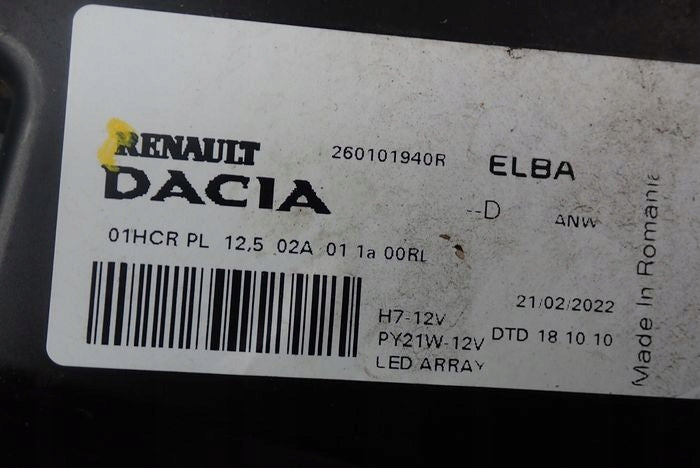 Frontscheinwerfer Dacia Sandero III Logan Jogger 260101940R Rechts Headlight SCH8646522555uy