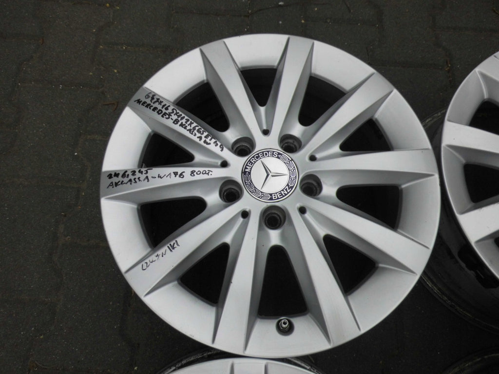 1x Alufelge 16 Zoll 6.5" 5x112 49ET Silber A2464010500 Mercedes-Benz Rim Wheel FEL5168178364lr