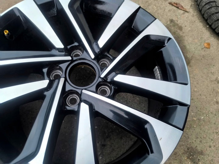 1x Alufelge 16 Zoll 7.0" 5x112 48ET Glanz Schwarz 5H0601025T VW Golf VIII I FEL9069029666fb