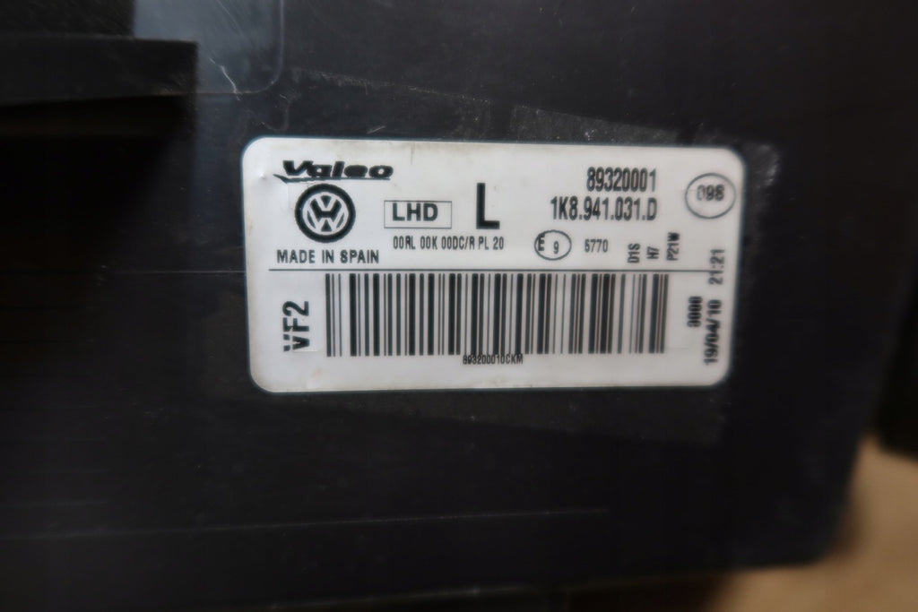Frontscheinwerfer VW 1K8941031D Xenon Links Scheinwerfer Headlight SCH1612783316by