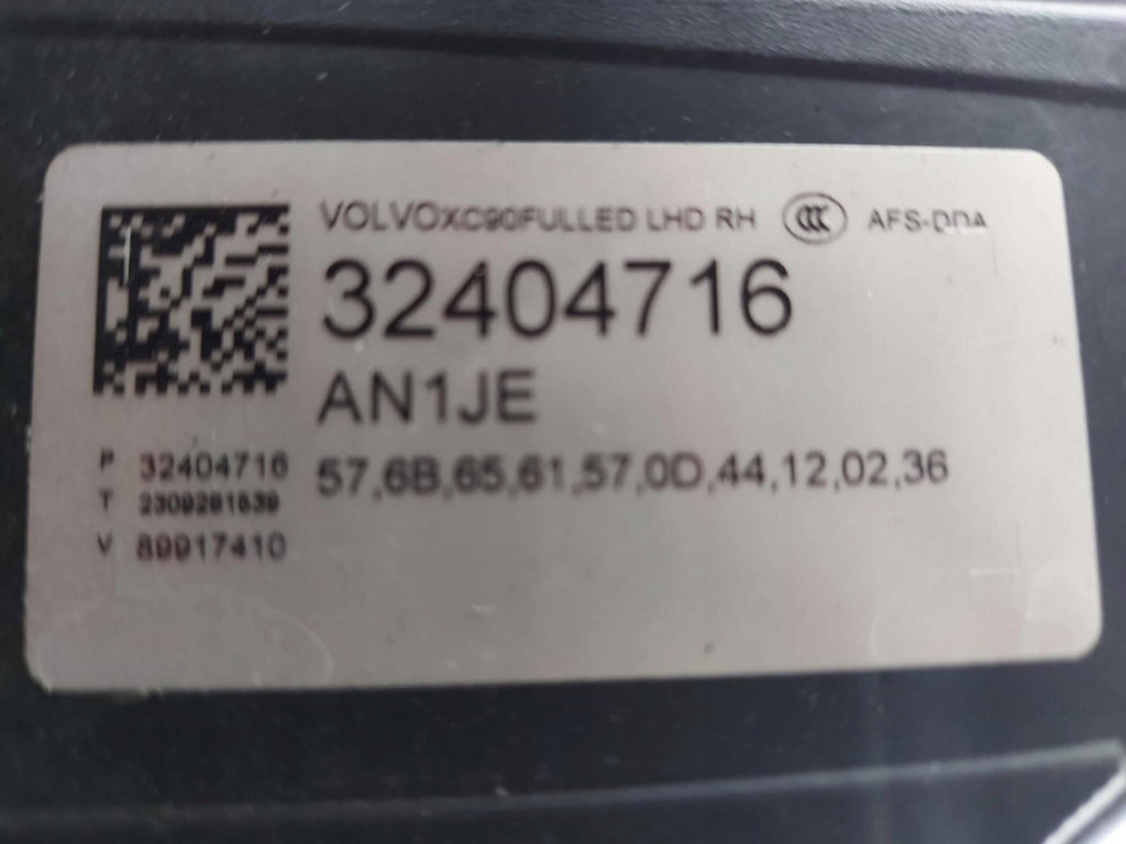 Frontscheinwerfer Volvo Xc90 32404716 Full LED Rechts Scheinwerfer Headlight