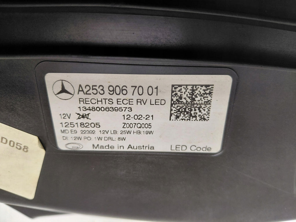 Frontscheinwerfer Mercedes-Benz Glc A2539067001 Full LED Rechts Headlight SCH4898400047oz