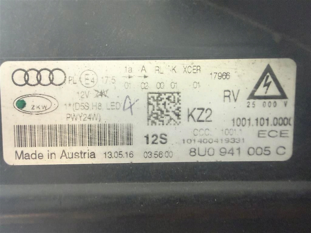 Frontscheinwerfer Audi Q3 8U0941005C Bi-Xenon Links Scheinwerfer Headlight SCH1882969789pg