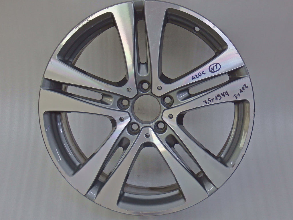 1x Alufelge 19 Zoll 7.5" 5x112 44ET Glanz Grau A2054016700 Mercedes-Benz Mg W205