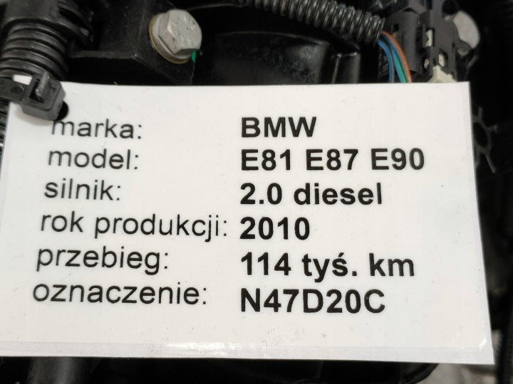 Motor BMW E81 E87 N47D20C 2.0 197PS 145kW 114TKm 2007 Diesel Engine Komplett MOT6877679687ko