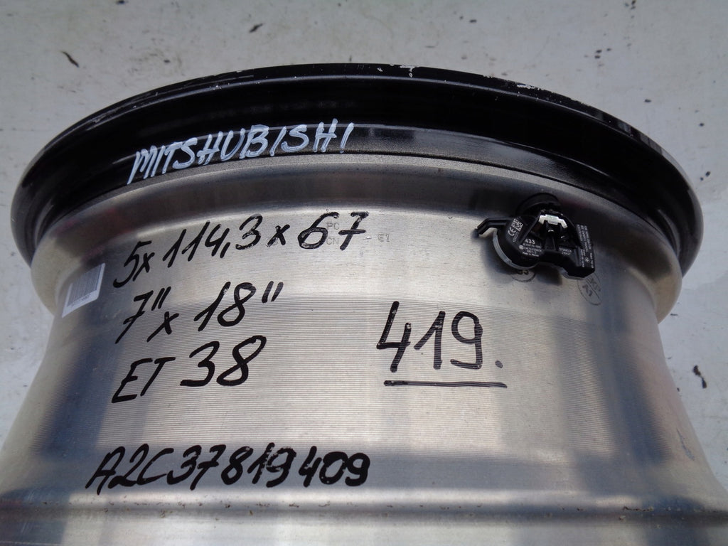 1x Alufelge 18 Zoll 7.0" 5x114.3 38ET Mitsubishi Rim Wheel