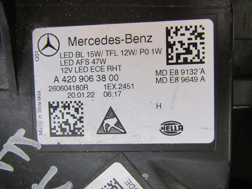 Frontscheinwerfer Mercedes-Benz Citan W420 A4209063800 LED Links Headlight SCH4095523978qh