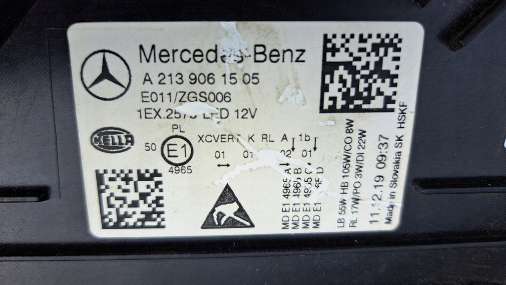 Frontscheinwerfer Mercedes-Benz W213 A2139061505 Links Scheinwerfer Headlight SCH7475342217lr