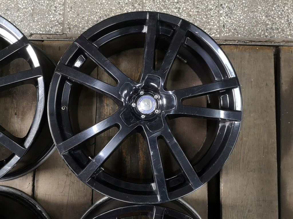 4x Alufelge 20 Zoll 8.5" 5x112 24ET Glanz Schwarz Rim Wheel FEL9486039739dt