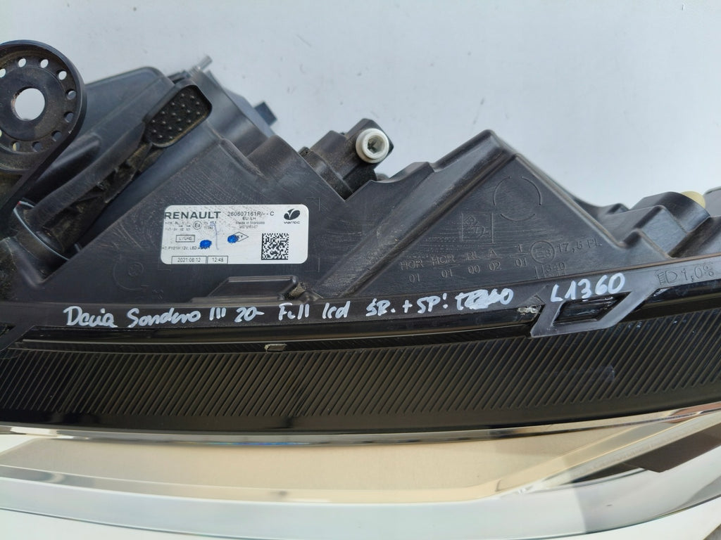 Frontscheinwerfer Dacia Sandero III Logan Jogger 260607161R Full LED Links SCH9671642035ef