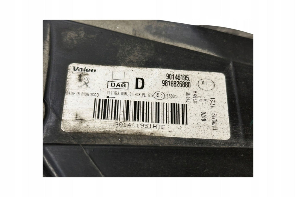 Frontscheinwerfer Peugeot Partner 9816826880 Rechts Scheinwerfer Headlight SCH1402142487xp