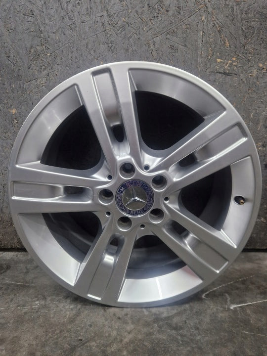 4x Alufelge 18 Zoll 8.0" 5x112 60ET Glanz Silber A1644015702 Mercedes-Benz FEL8959587341ef