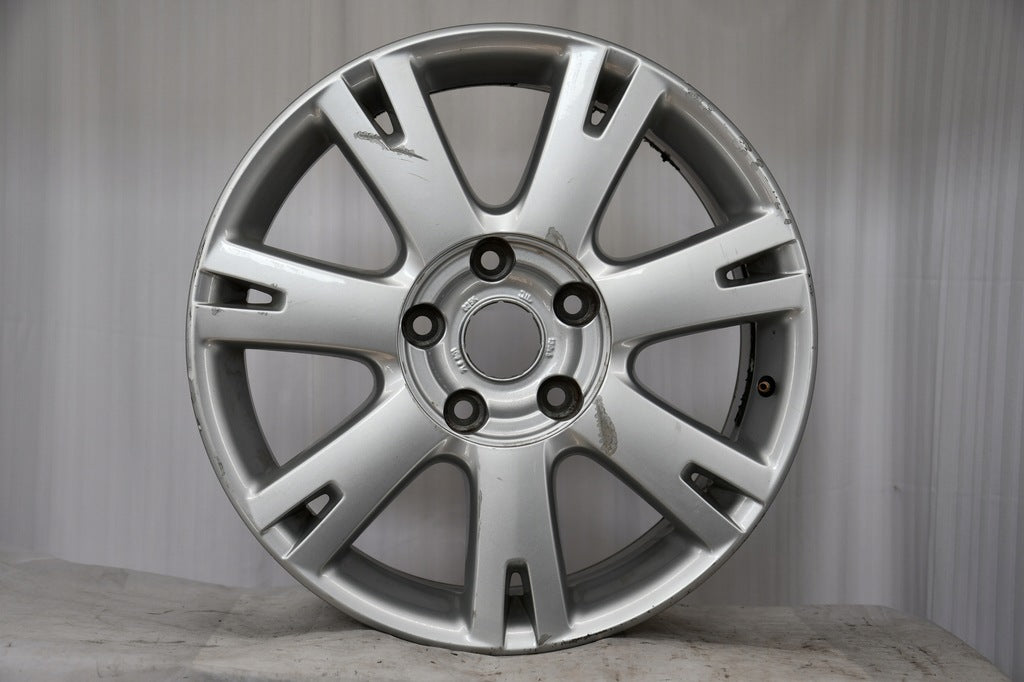 1x Alufelge 18 Zoll 8.0" 5x130 57ET Glanz Silber 7L6601025K VW 7l6 Rim Wheel FEL6459648101nq
