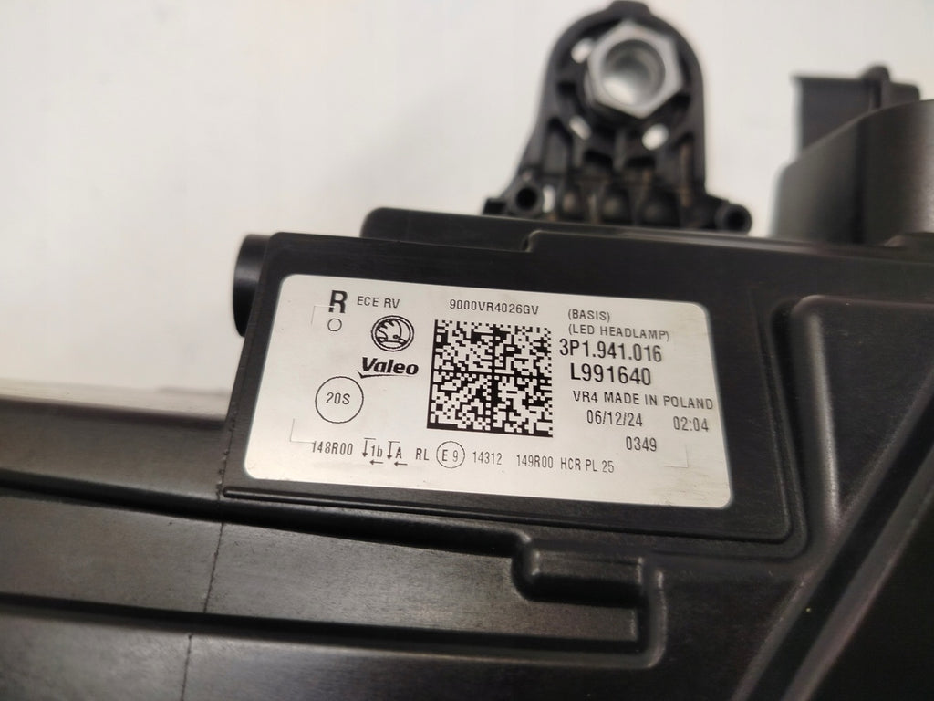 Frontscheinwerfer Skoda Superb I 3P1941016 LED Rechts Scheinwerfer Headlight SCH1678672716tr
