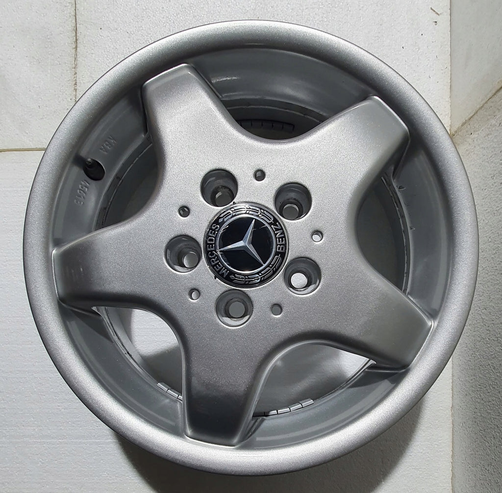 4x Alufelge 15 Zoll 5.5" 5x112 54ET Glanz Silber KBA45613 Rim Wheel FEL9707124217fl