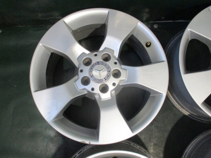 4x Alufelge 17 Zoll 7.5" 5x112 47 5ET Glanz Silber A2044013602 Mercedes-Benz FEL6314824017mu