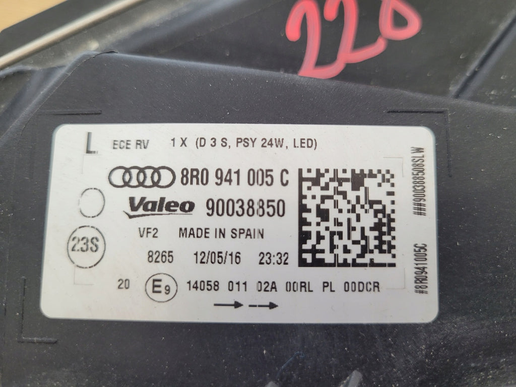 Frontscheinwerfer Audi Q5 8R0941005C Xenon Links Scheinwerfer Headlight