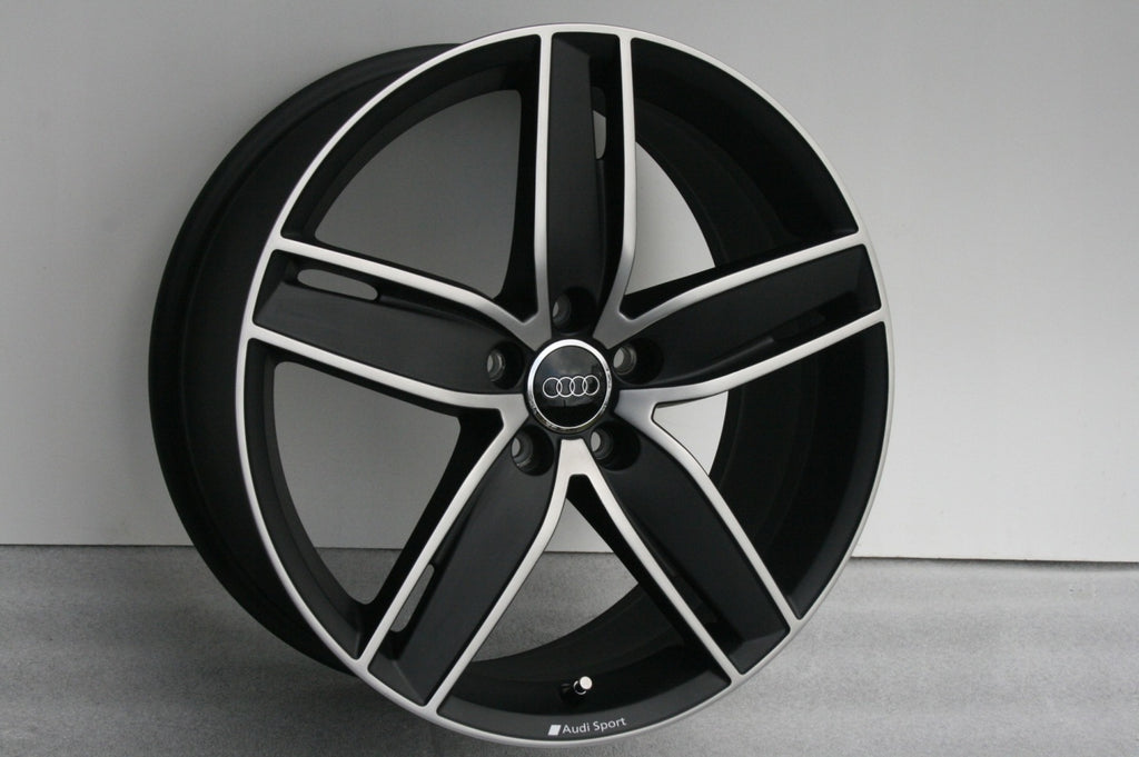 4x Alufelge 19 Zoll 8.0" 5x112 49ET Matt Schwarz 8V0601025AS Audi Rim Wheel FEL2898606130rd