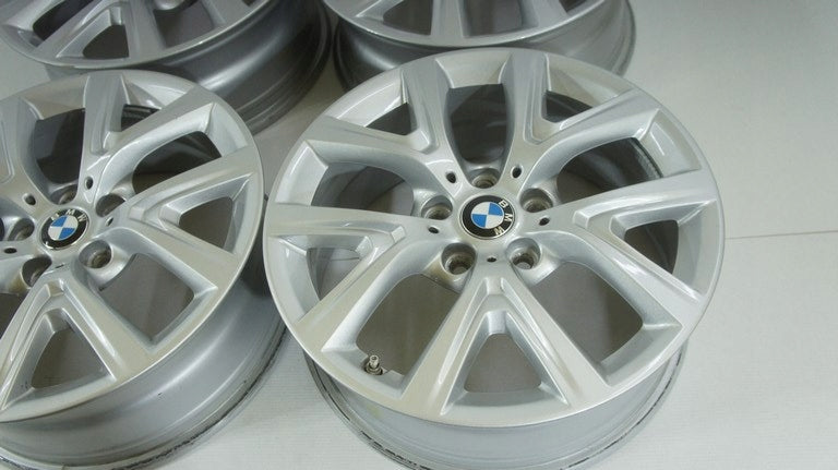 4x Alufelge 17 Zoll 6.5" 5x112 39ET Glanz Silber 6856076 BMW Rim Wheel FEL5745085621bx
