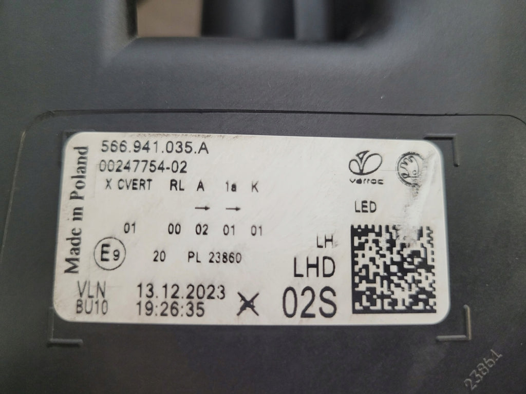 Frontscheinwerfer Skoda Kodiaq 566941035A Links Scheinwerfer Headlight SCH9307618105sp
