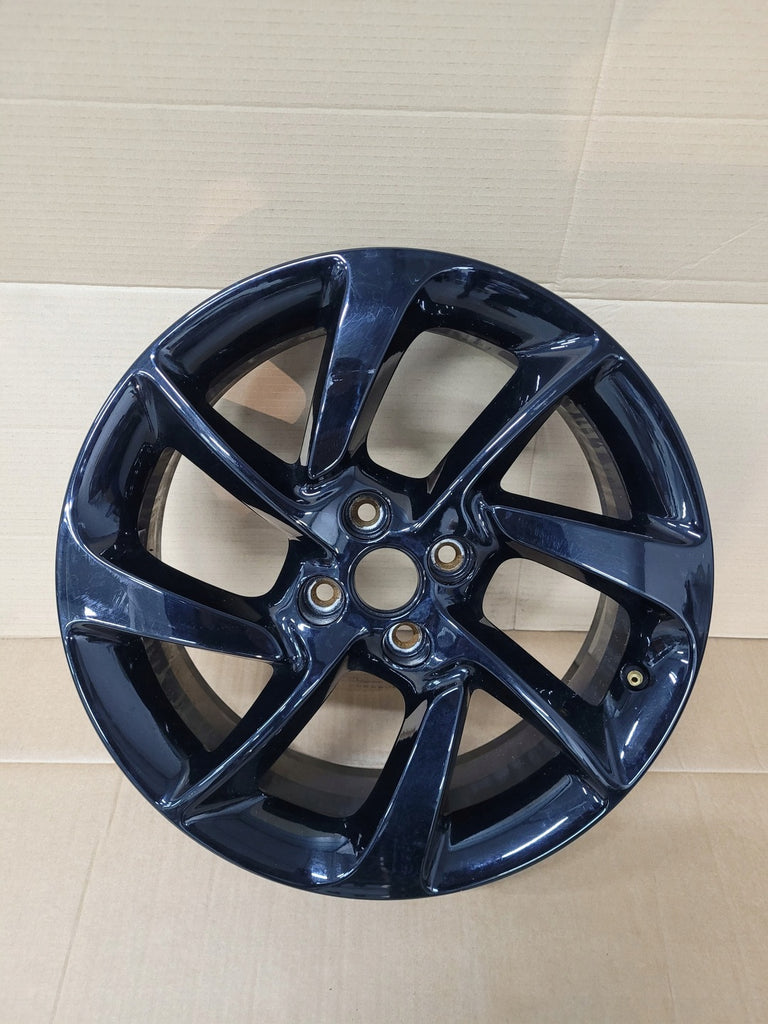 1x Alufelge 17 Zoll 7.0" 4x100 44ET Glanz Schwarz Opel Corsa Rim Wheel