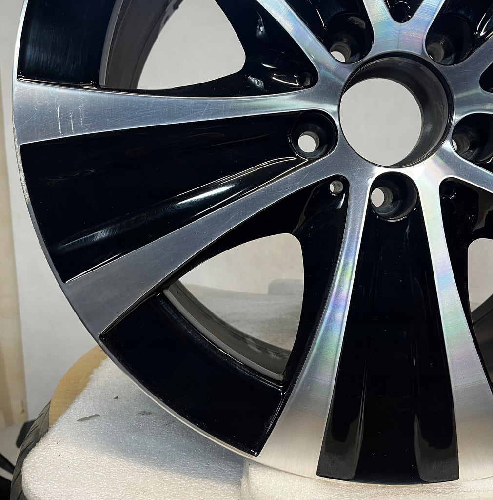 1x Alufelge 18 Zoll 8.0" 5x112 43ET Glanz Schwarz A2134013700 Mercedes-Benz W213