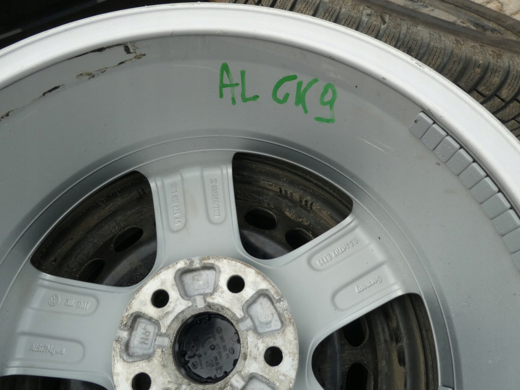 4x Alufelge 17 Zoll 6.5" 5x112 33ET Glanz Silber 5N0601025 VW Tiguan Rim Wheel FEL3411218783rz