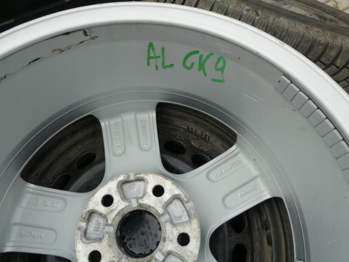 4x Alufelge 17 Zoll 6.5" 5x112 33ET Glanz Silber 5N0601025 VW Tiguan Rim Wheel FEL3411218783rz