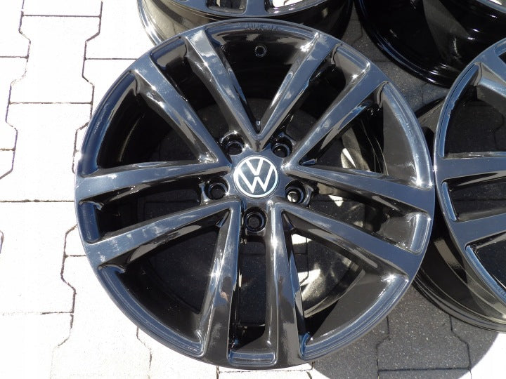 4x Alufelge 17 Zoll 7.5" 5x112 54ET Schwarz Audi I Rim Wheel FEL6824969158fr