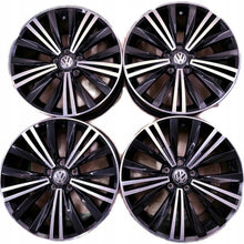 Laden Sie das Bild in den Galerie-Viewer, 4x Alufelge 18 Zoll 7.0" 5x112 43ET Glanz Schwarz 5NA601025 VW Rim Wheel FEL6521410297ke