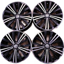Load image into Gallery viewer, 4x Alufelge 18 Zoll 7.0" 5x112 43ET Glanz Schwarz 5NA601025 VW Rim Wheel FEL6521410297ke