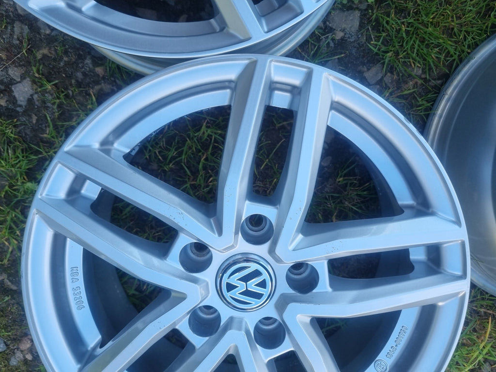 4x Alufelge 16 Zoll 6.5" 5x112 46ET Glanz KBA53206 VW Golf Rim Wheel FEL2849935704jq