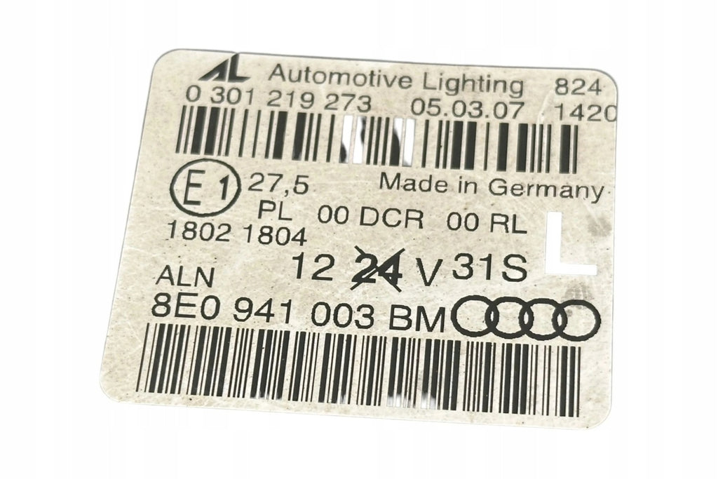 Frontscheinwerfer Audi A4 8E0941003BM 0301219273 Links Scheinwerfer Headlight SCH4272996404mf