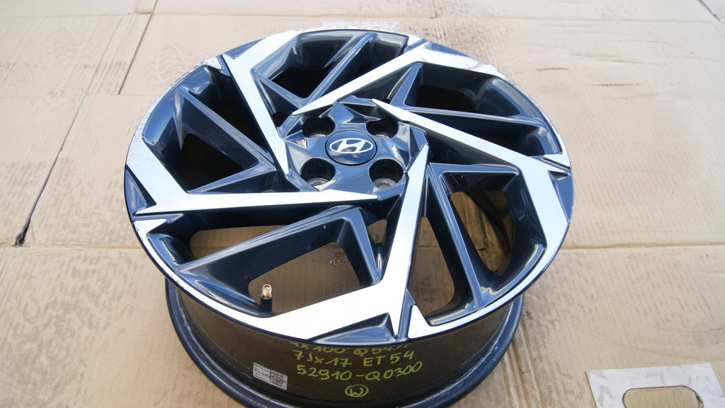 1x Alufelge 17 Zoll 7.0" 4x100 54ET 52910-Q0300 Hyundai Rim Wheel