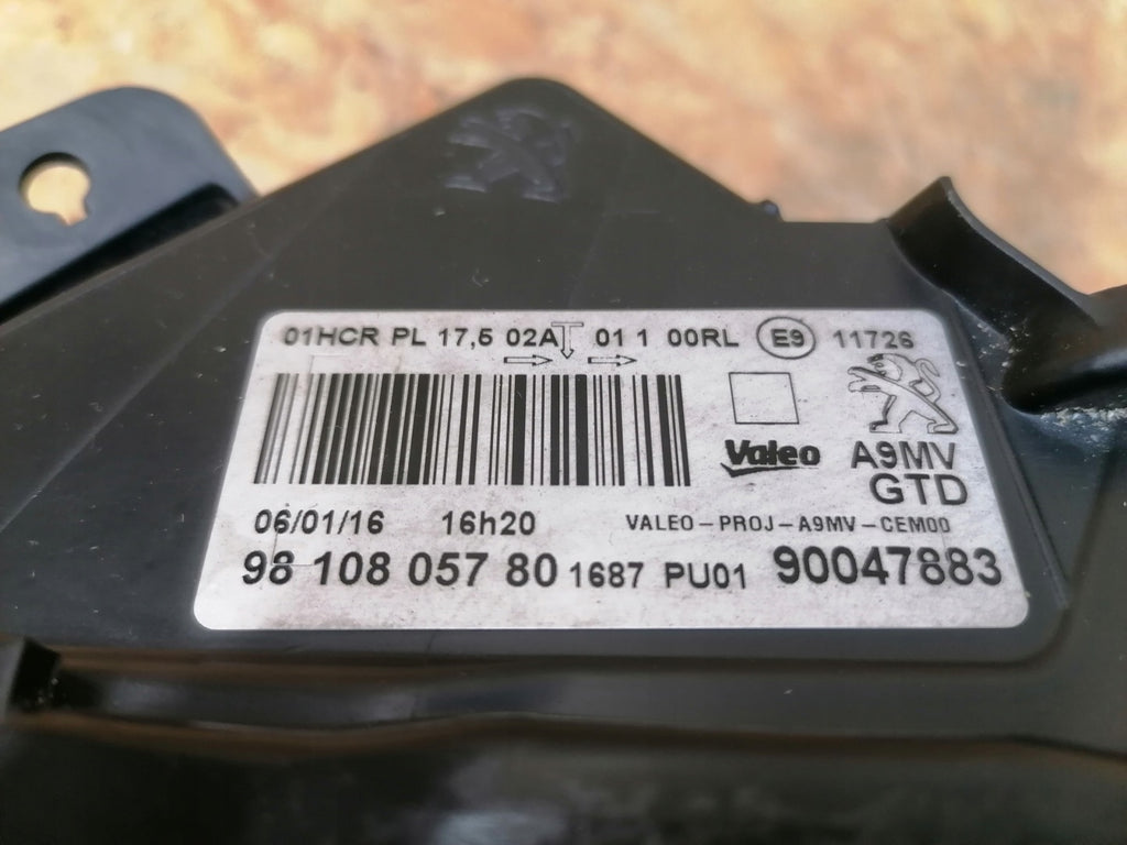 Frontscheinwerfer Peugeot 208 I 9810805780 LED Links Scheinwerfer Headlight SCH7527094023lz