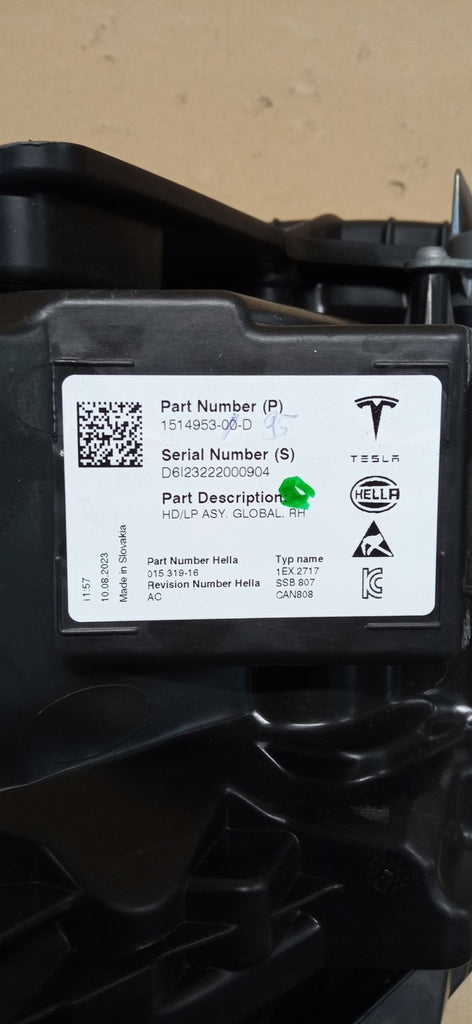 Frontscheinwerfer Tesla Model 3 1514953-00-D Full LED Rechts Headlight