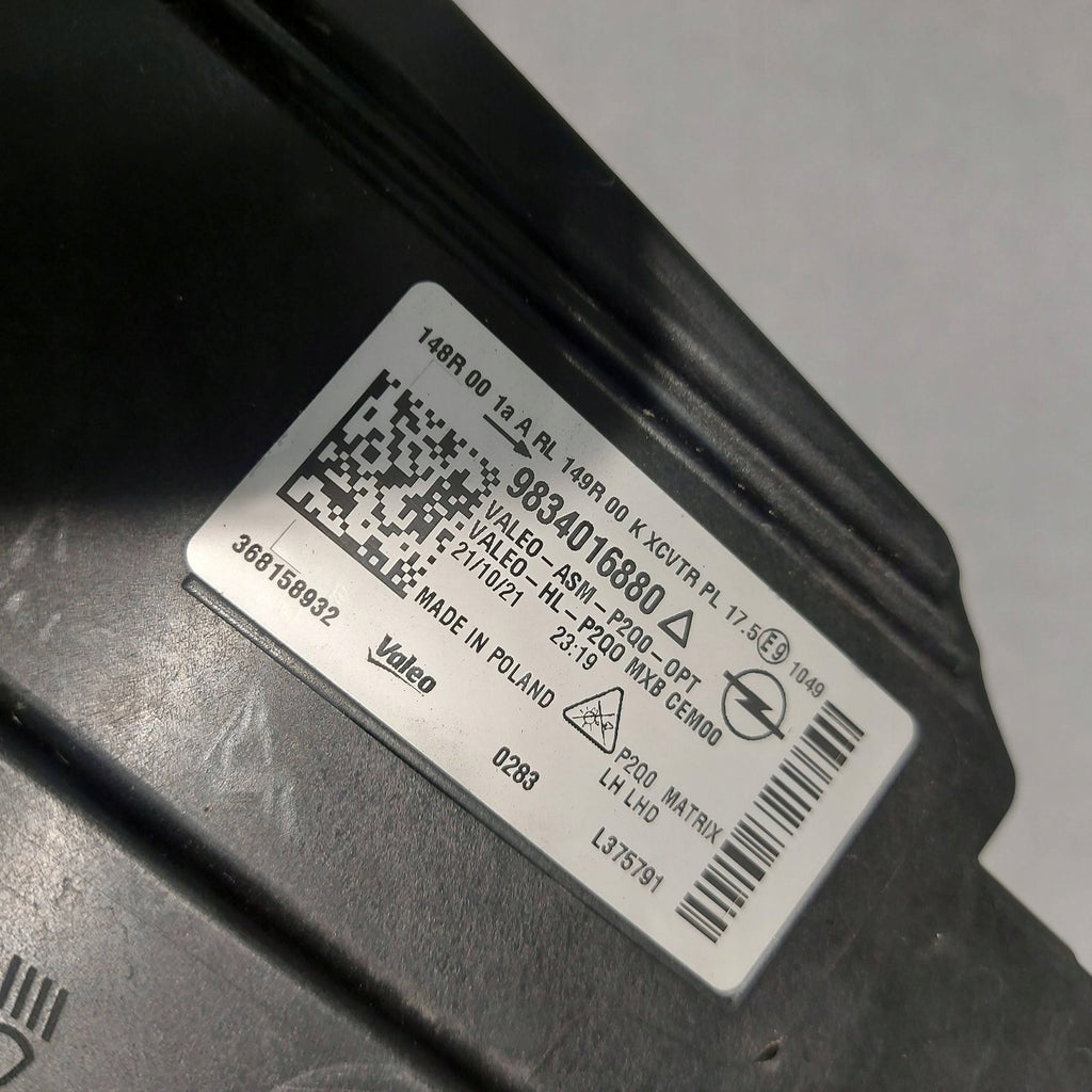 Frontscheinwerfer Opel Mokka 9834016880 LED Ein Stück (Rechts oder Links)