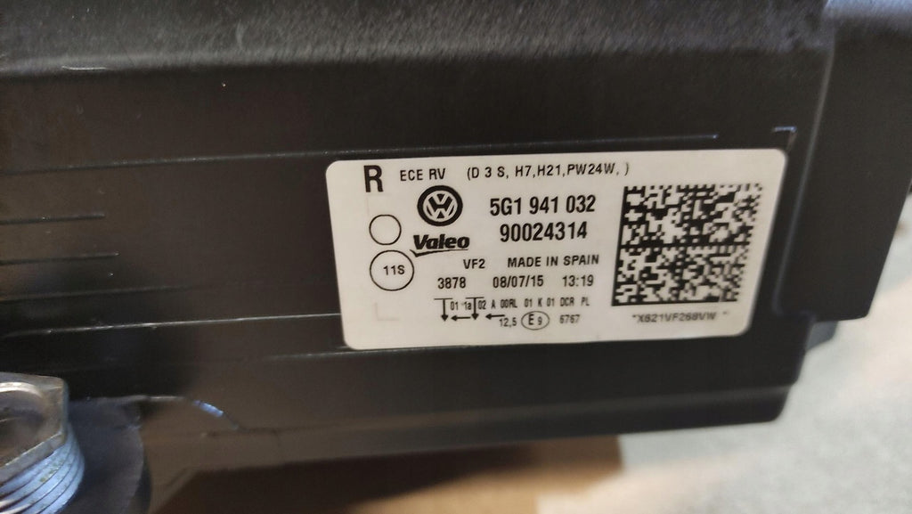 Frontscheinwerfer VW Golf VII 5g1 5G1941032 Xenon Rechts Scheinwerfer Headlight SCH3051020407xq