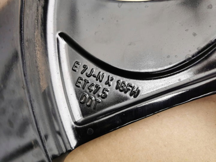 1x Alufelge 18 Zoll 7.0" 5x108 47 5ET Glanz Schwarz PJ8J-CA Ford Mondeo FEL7023578945ha