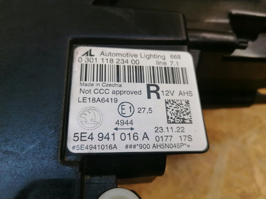 Frontscheinwerfer Skoda Octavia 5e3 I 5E4941016A Full LED Rechts Headlight SCH2985588938kb