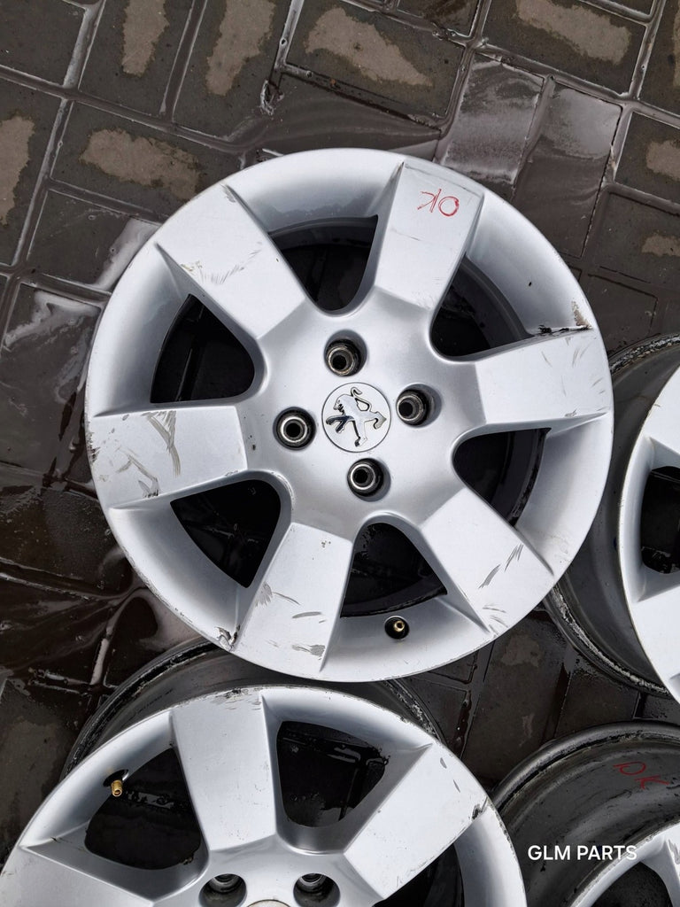 4x Alufelge 16 Zoll 7.0" 4x108 29ET Glanz Silber 9685783880 Peugeot 5008 FEL2409956595lf
