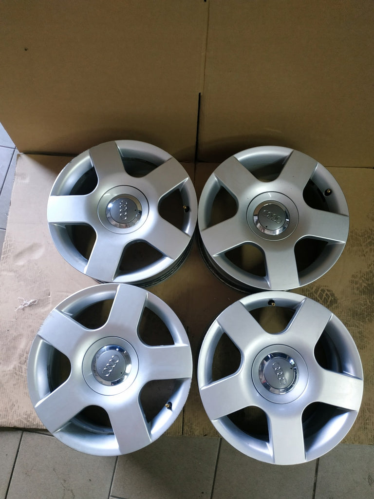 4x Alufelge 16 Zoll 7.0" 5x112 42ET Matt Silber 8E0601025 Audi Rim Wheel