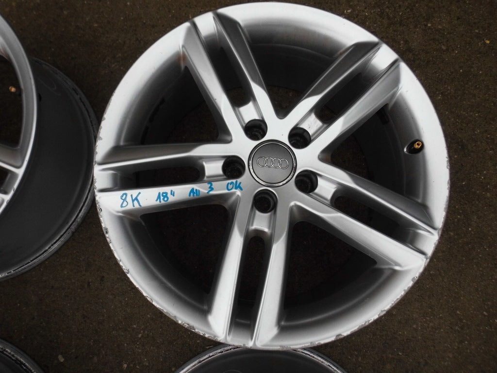 4x Alufelge 18 Zoll 8.0" 5x112 39ET Glanz Silber 4G0601025BL Audi C7 A4 B8 FEL7133535828ss