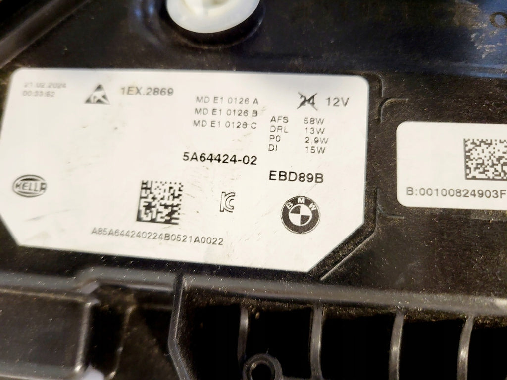 Frontscheinwerfer BMW X1 5A64424 Rechts Scheinwerfer Headlight SCH7390060735hp