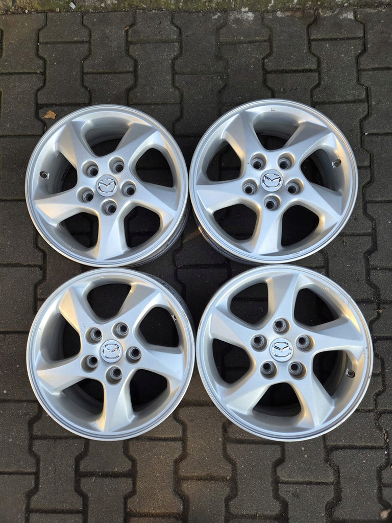 4x Alufelge 15 Zoll 6.0" 5x114.3 50ET Glanz Silber Mazda Premacy Rim Wheel FEL8129788690ch