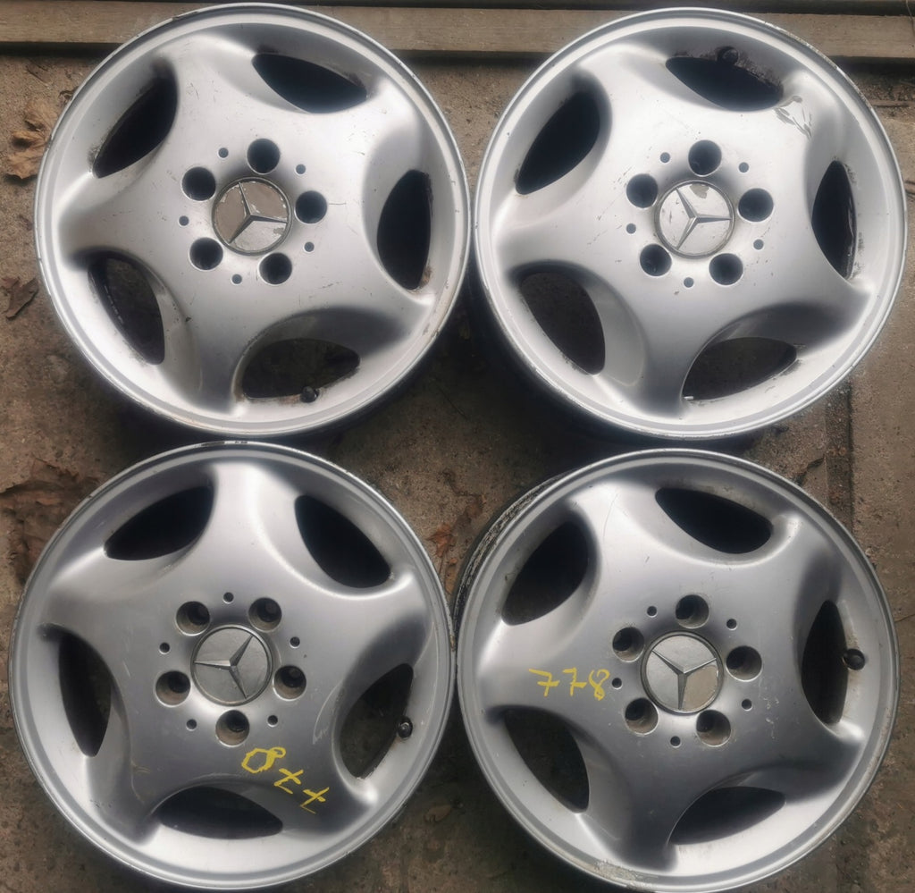 4x Alufelge 15 Zoll 5.5" 5x112 42ET AA4144010102 Mercedes-Benz Rim Wheel FEL1904120095qg